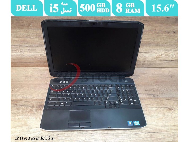 لپ تاپ استوک Dell مدل Latitude E5530  با پردازنده اینتل نسل سوم